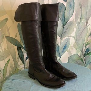 Fold Over Knee Frye Boots